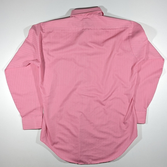 Vintage 50s Golden Arrow Pinstripe Monarch Decton Perma Iron Sanforized Sz Large - Picture 2 of 7